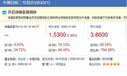 华夏回报二号基金价值_华夏回报二号证券投