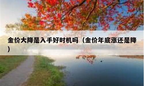 年底金价会回落吗_年底金价会不会下跌